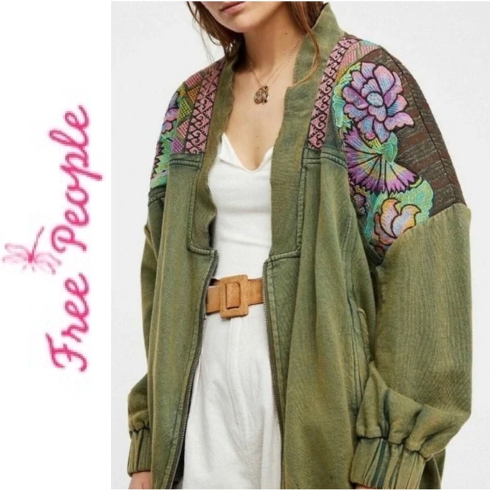 NWOT - Free People Antigua Cardigan Military Gorpcore Granolagirl Jacket - Large